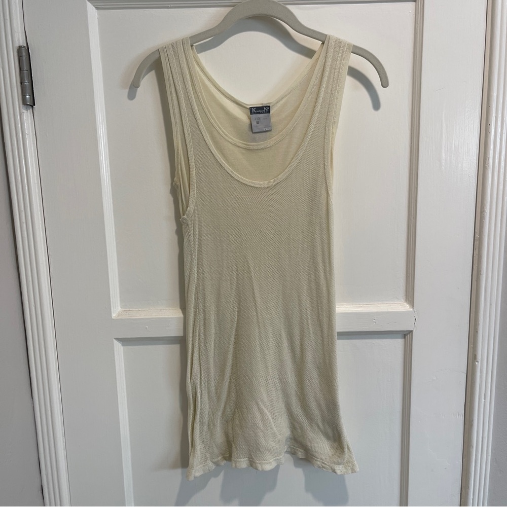 Kristensen Du Nord Cotton Crepe Double Top Crème